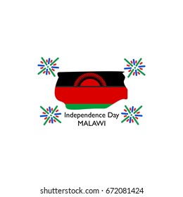 happy Independence Day Malawi vector design