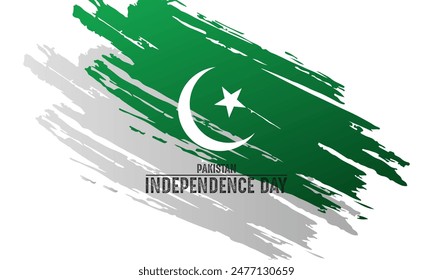 Happy independence day Pakistan.   Vector illustration. Banner poster, flyer and background design.