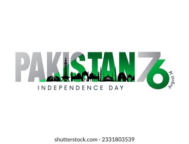 happy independence day Pakistan.14th August background. abstract vector illustration design