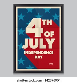 Happy independence day poster, United States of America, 4 th of July