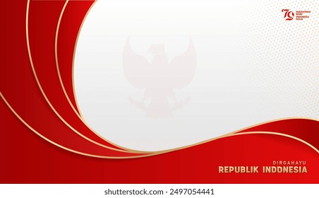 Happy Independence Day Republic Of Indonesia, 17 august, indonesia text meaning is long live indonesia