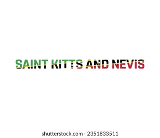 Happy Independence day, Saint Kitts and Nevis Independence day, Saint Kitts and Nevis, National Day, 19 September, 19th September, Flag, Design Typographic Design, Typography vector illustration Eps
