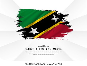 Happy Independence Day Saint Kitts and Nevis, Saint Kitts and Nevis flag