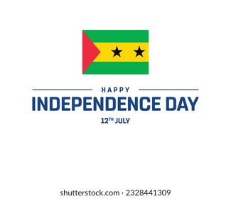 Happy Independence Day, Sao Tome and Principe Independence Day, Sao Tome and Principe, Flag of Sao Tome and Principe, 12 July, National Day svg