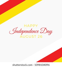 happy independence day of south ossetia vector layout design with text and national flag on a white background for banner, poster, flyer, presentation