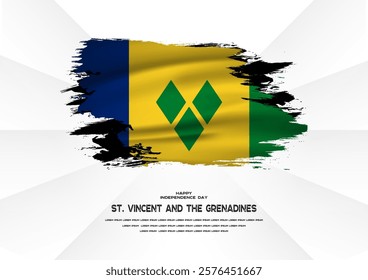 Happy Independence Day St. Vincent and the Grenadines, St. Vincent and the Grenadines flag