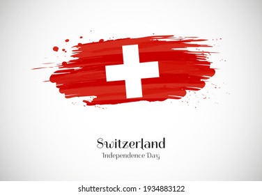 Schöner Unabhängigkeitstag der Schweiz mit kreativem Hintergrund