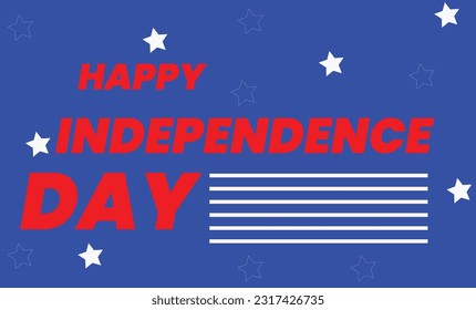 Happy Independence Day templet vector