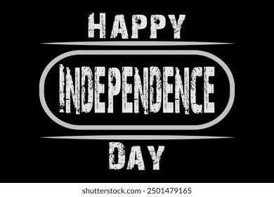 Happy Independence day text. Independence Day Calligraphy. INDEPENDENCE DAY.  Eps 10.