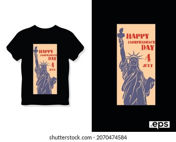 Happy Independence day T-Shirt Design.