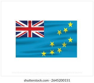 Feliz Dia da Independência, Dia da Independência de Tuvalu, Tuvalu, Bandeira de Tuvalu, 1 de outubro, 1 de outubro, Dia da Independência, Bandeira Nacional, Bandeira de Ícone Tuvalu