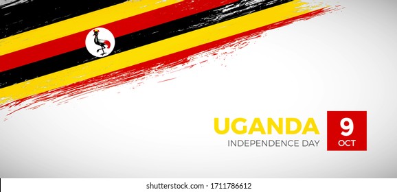 uganda vector images stock photos vectors shutterstock https www shutterstock com image vector happy independence day uganda brush painted 1711786612