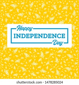 Happy Independence day of Ukraine. Vector Illustration for design.