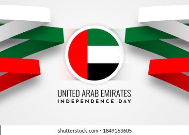 Happy Independence day United Arab Emirates Illustration Template Design. Vector Eps 10