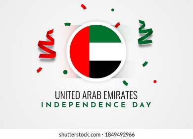 Happy Independence day United Arab Emirates Illustration Template Design. Vector Eps 10