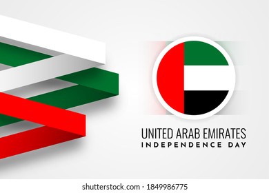 Happy Independence day United Arab Emirates Illustration Template Design. Vector Eps 10