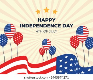 Happy Independence Day United States of America 4th of July