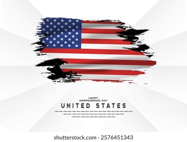 Happy Independence day united states, United States flag