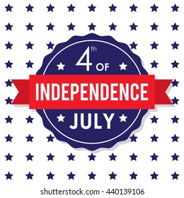 Happy Independence Day, United States of America, 4th of July greeting card template