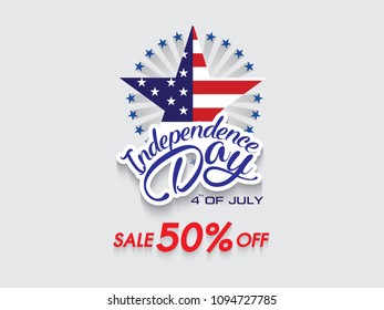 Happy Independence Day, USA, 4 Th Of July. Vector Illustration.