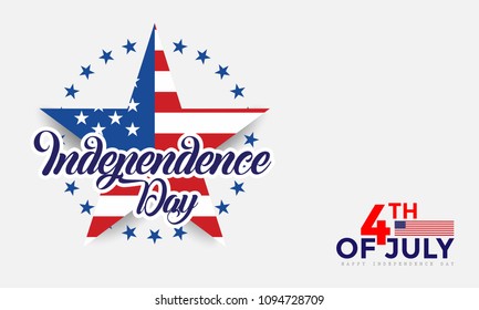 Happy Independence Day, USA, 4 Th Of July. Vector Illustration.
