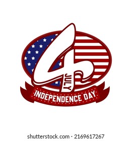 Happy Independence Day, USA, 4 Th Of July. Vector Illustration.
