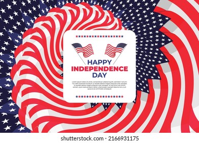 Happy Independence Day USA, 4th July. The Memorial Day Of United Stats Of America