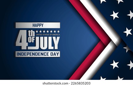 Happy Independence Day USA 4th of July background design. Vector illustration