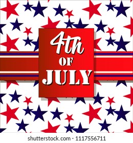 Happy independence day USA background. 4th of July.Design background with stars