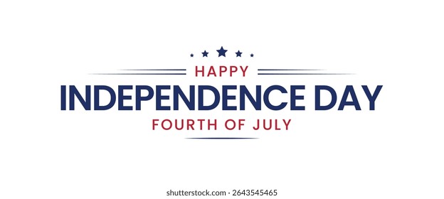 Happy Independence Day of USA, Fourth of July, America Independence greetings poster and banner design, Vector Illustration