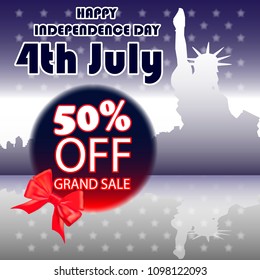 happy independence day usa vector illustration
