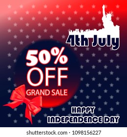 happy independence day usa vector illustration