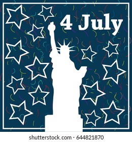 Happy Independence Day USA. Vector illustration