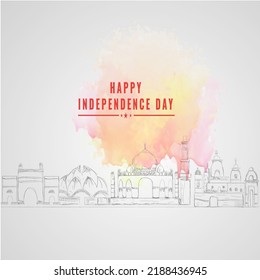 Feliz Día de la Independencia - Ilustración del vector.