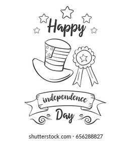 Happy independence day vector illustration