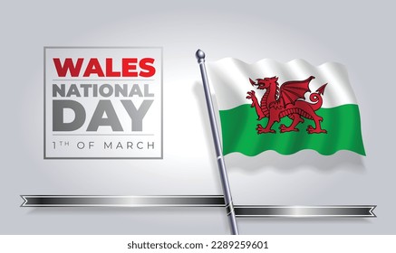 Happy independence day Wales Vector Template Design