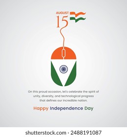 Happy Independence Day wishes India  Independence Day greetings
Digital Independence Day Creative vector August 15th