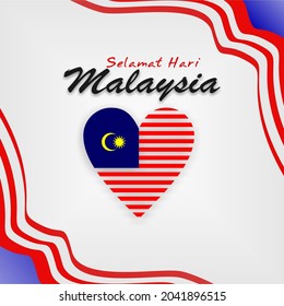 happy independence malaysia, vector illustration