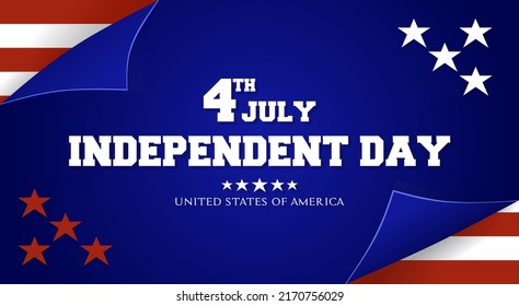 Happy Independent day of America theme vector illustration. Suitable for Poster, Banners, background and greeting card.