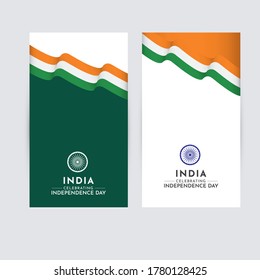 Happy India Independence Day Celebration Vector Template Design Logo Illustration