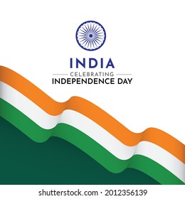 Happy India Independence Day Celebration Vector Template Design Illustration