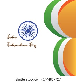 Happy India Independence Day, Republic Day, And National Day Vector Template - Vector