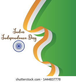 Happy India Independence Day, Republic Day, And National Day Vector Template - Vector