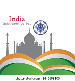 Happy India Independence Day, Republic Day, And National Day Vector Template - Vector