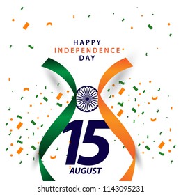 Happy India Independence Day Vector Template Design Illustration