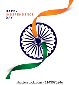 Happy India Independence Day Vector Template Design Illustration