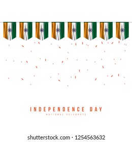 Happy India Independence Day Vector Template Design Illustration