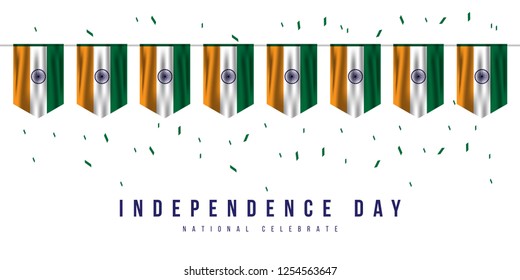 Happy India Independence Day Vector Template Design Illustration