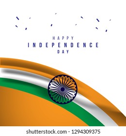 Happy India Independence Day Vector Template Design Illustration