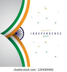 Happy India Independence Day Vector Template Design Illustration